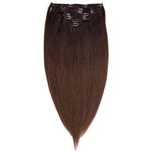Clip-on Pidennykset Original 7 pieces O2.3/5.0 Chocolate Brown Ombre 50 cm