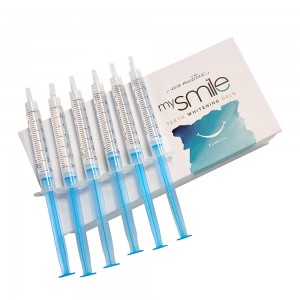 Mysmile hampaidenvalkaisusetin täyttöpakkaus - 6x30ml Eco Masters mySmile Valkaisugeeliä - Hampaiden valkaisu kotona - Valkoisen hymyn ylläpitoon.