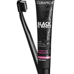 Curaprox Black is White hammastahna 90 ml + hammasharja